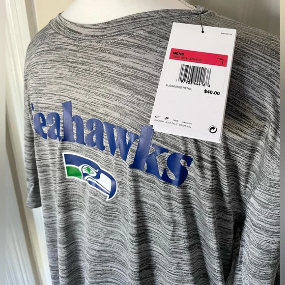 The Nike Tee Dri-Fit NFL Seattle Seahawks On Field Apparel Men's Large Shirt NWT - Picture 5 of 13